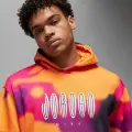 Худі Nike JORDAN FLIGHT MVP FLEECE помаранчево-рожево-фіолетове DV4587-705