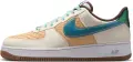 Кросівки Nike AIR FORCE 1 RETRO QS біло-коричнево-бірюзово-блакитні IB5722-100