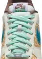 Кросівки Nike AIR FORCE 1 RETRO QS біло-коричнево-бірюзово-блакитні IB5722-100