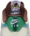 Кросівки Nike AIR FORCE 1 RETRO QS біло-коричнево-бірюзово-блакитні IB5722-100