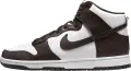 Кроссовки Nike DUNK HIGH RETRO бело-темно-коричневые DV0829-100