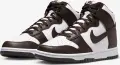 Кроссовки Nike DUNK HIGH RETRO бело-темно-коричневые DV0829-100