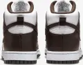 Кроссовки Nike DUNK HIGH RETRO бело-темно-коричневые DV0829-100