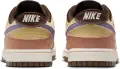 Кроссовки Nike DUNK LOW RETRO SE коричнево-бежево-фиолетовые HF3141-200
