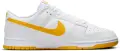 Кросівки Nike DUNK LOW RETRO біло-жовті DV0831-110
