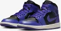 Кросівки жіночі Nike AIR JORDAN 1 MID фіолетово-чорні BQ6472-051