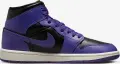 Кросівки жіночі Nike AIR JORDAN 1 MID фіолетово-чорні BQ6472-051
