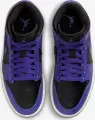 Кросівки жіночі Nike AIR JORDAN 1 MID фіолетово-чорні BQ6472-051