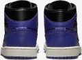 Кросівки жіночі Nike AIR JORDAN 1 MID фіолетово-чорні BQ6472-051