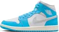 Кросівки жіночі Nike AIR JORDAN 1 MID блакитно-біло-світло-сірі BQ6472-400