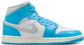 Кроссовки женские Nike AIR JORDAN 1 MID голубо-бело-светло-серые BQ6472-400