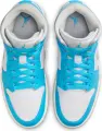 Кроссовки женские Nike AIR JORDAN 1 MID голубо-бело-светло-серые BQ6472-400