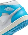 Кроссовки женские Nike AIR JORDAN 1 MID голубо-бело-светло-серые BQ6472-400