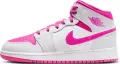 Кроссовки подростковые Nike AIR JORDAN 1 MID (GS) бело-розовые FD8780-500