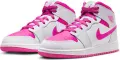 Кроссовки подростковые Nike AIR JORDAN 1 MID (GS) бело-розовые FD8780-500