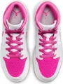 Кроссовки подростковые Nike AIR JORDAN 1 MID (GS) бело-розовые FD8780-500
