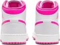 Кроссовки подростковые Nike AIR JORDAN 1 MID (GS) бело-розовые FD8780-500