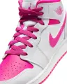 Кроссовки подростковые Nike AIR JORDAN 1 MID (GS) бело-розовые FD8780-500