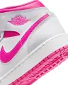 Кроссовки подростковые Nike AIR JORDAN 1 MID (GS) бело-розовые FD8780-500