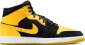 Кросівки Nike AIR JORDAN 1 MID SE жовто-чорні HJ6654-071