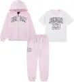 Спортивний костюм дитячий Nike JORDAN світло-рожево-білий 35F275-A9Y