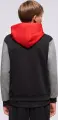 Худі підліткове Nike JORDAN BROOKLYN FLEECE чорно-червоно-сіре 95F116-KR5