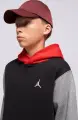 Худі підліткове Nike JORDAN BROOKLYN FLEECE чорно-червоно-сіре 95F116-KR5