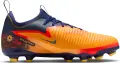 Бутсы детские Nike JR PHANTOM 6 LOW ACADEMY 'ERLING HAALAND' FG/MG EH оранжево-красно-темно-синие HQ2032-800