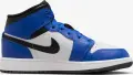 Кроссовки подростковые Nike AIR JORDAN 1 MID (GS) сине-бело-черные DQ8423-402