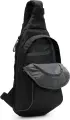 Сумка через плече Nike SPORTSWEAR ESSENTIALS SLING BAG чорно-салатова DJ9796-060