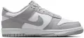 Кросівки підліткові Nike DUNK LOW (GS) сіро-білі FB9109-123
