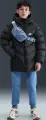 Куртка подростковая Nike SPORTSWEAR ALL DAY PLAY THERMA-FIT LOOSE-FIT MID-LENGTH черная HJ2722-010