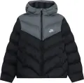 Куртка підліткова Nike SPORTSWEAR ALL DAY PLAY THERMA-FIT LOOSE-FIT чорно-сіра IB6164-010