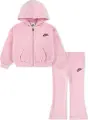 Спортивний костюм дитячий Nike VELOUR FLARE рожевий 36N417-A0W