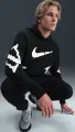 Худи Nike SPORTSWEAR CLUB FLEECE черно-белое IH4258-010