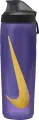 Пляшка для води Nike REFUEL BOTTLE LOCKING LID 24 OZ 709 мл фіолетово-жовта N.100.7668.501.24