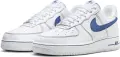 Кроссовки Nike AIR FORCE 1 '07 LV8 бело-темно-синие HQ2037-100