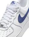 Кроссовки Nike AIR FORCE 1 '07 LV8 бело-темно-синие HQ2037-100
