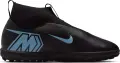 Сороконіжки (шиповки) дитячі Nike JR MERCURIAL ZOOM SUPERFLY 10 ACADEMY TF чорно-блакитні FQ8310-001