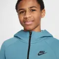 Толстовка подростковая Nike SPORTSWEAR TECH FLEECE темно-бирюзово-голубая HV5867-476