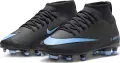 Бутсы детские Nike JR MERCURIAL SUPERFLY 10 CLUB FG/MG черно-голубые FQ8318-001