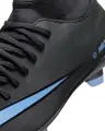 Бутсы детские Nike JR MERCURIAL SUPERFLY 10 CLUB FG/MG черно-голубые FQ8318-001