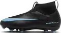 Бутси дитячі Nike JR MERCURIAL ZOOM SUPERFLY 10 ACADEMY FG/MG чорно-блакитні FQ8304-001