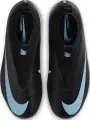 Бутсы детские Nike JR MERCURIAL ZOOM SUPERFLY 10 ACADEMY FG/MG черно-голубые FQ8304-001