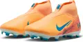 Бутси дитячі Nike JR MERCURIAL ZOOM SUPERFLY 10 ACADEMY KYLIAN MBAPPÉ FG/MG оранжево-темно-бірюзові HF3417-801