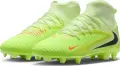 Бутсы детские Nike JR PHANTOM 6 HIGH CLUB FG/MG лаймовые HQ2022-800