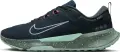 Кроссовки для трейлраннинга Nike JUNIPER TRAIL 2 GORE-TEX WATERPROOF темно-зелено-мятно-розовые HM9734-302