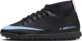 Сороконіжки (шиповки) дитячі Nike JR MERCURIAL SUPERFLY 10 CLUB TF чорно-блакитні FQ8313-003