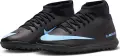 Сороконожки (шиповки) детские Nike JR MERCURIAL SUPERFLY 10 CLUB TF черно-голубые FQ8313-003