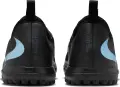 Сороконіжки (шиповки) дитячі Nike JR PHANTOM 6 LOW ACADEMY TF чорно-блакитні HQ2038-003